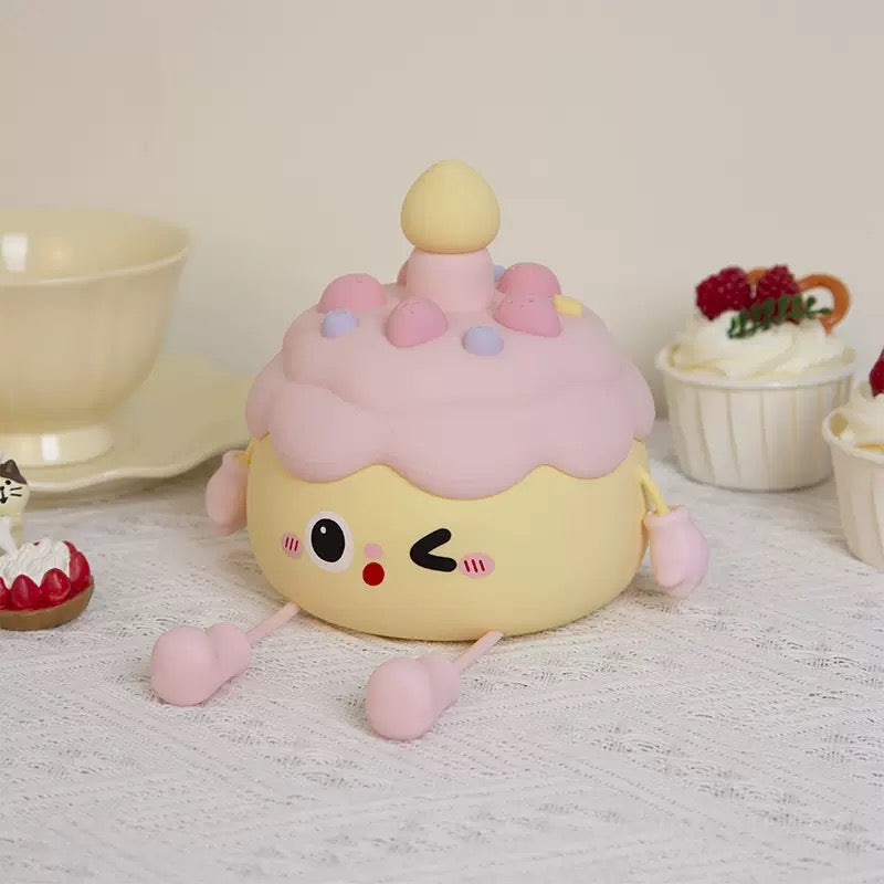 Sweet Cupcake LED Night Light | Cozy Kawaii Lamp with Auto Timer
