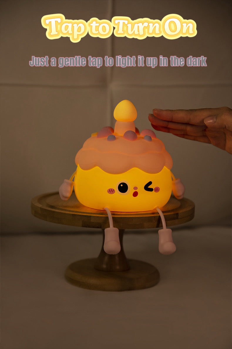 Sweet Cupcake LED Night Light | Cozy Kawaii Lamp with Auto Timer