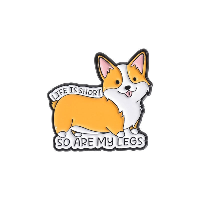 🐱Kawaii Cat & Corgi Enamel Badge Set (11 Styles) | Cute Pins for Bags, Jackets & Gifts💕
